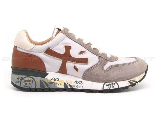 Premiata uomo sneakers mick tortora cuoio uomo tortora