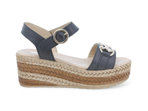 Melluso Sandali Comodi con Morsetto tomaia Pelle nera 019195-223107