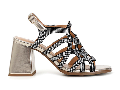 CafèNoir sandalo tacco alto con microstrass C1MB9080-L002