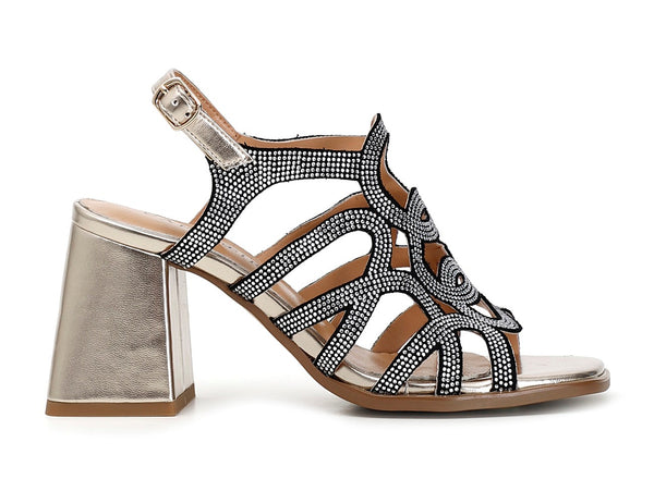 CafèNoir sandalo tacco alto con microstrass C1MB9080-L002