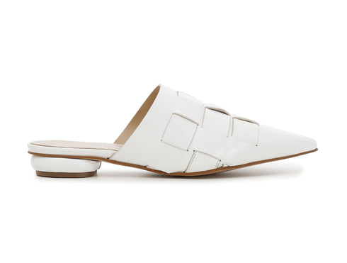 CafèNoir donna sandali sabot in pelle intrecciata bianca C1ED2260-W001