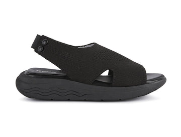 Geox sandali donna spherica Ec5 in tessuto nero D25SVD-C9999