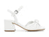 CafèNoir sandali tacco largo 1 fascia con nodo bianco C1LA1010-W001