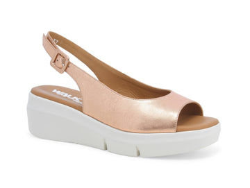 Melluso women's leather wedge sandals