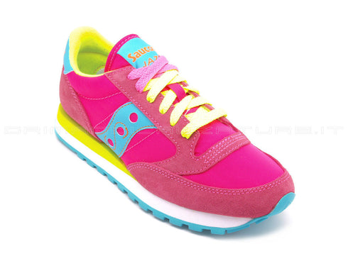 Saucony jazz originals rosa giallo donna rosa