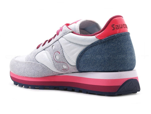Saucony jazz triple jeans denim donna grigio