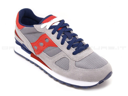 Saucony uomo shadow grigio rosso blu uomo grigio