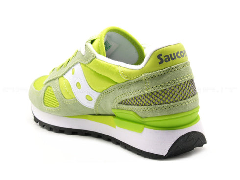 Saucony shadow verde acido/bianco donna verde