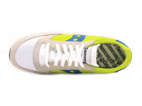 Saucony uomo vintage bianco/giallo fluo uomo bianco