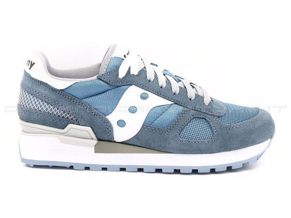 Saucony sneakers shadow avio/bianco donna blu