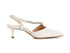 CafèNoir Slingback Elegante Cinturino asimmetrico in Pelle off white C1EF4016-W022