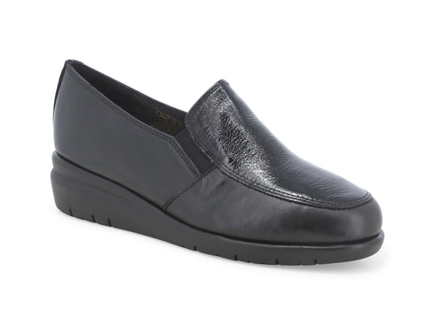 Melluso scarpe 2 elastici zeppa comfort pelle