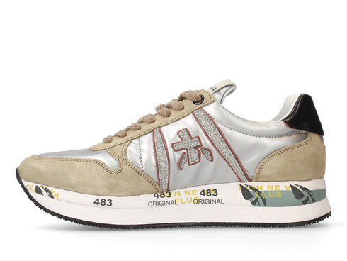 Premiata Tris platform shoes in suede fabric