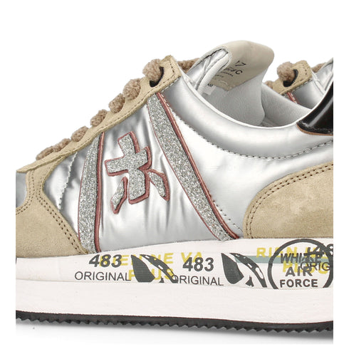 Premiata Tris platform shoes in suede fabric