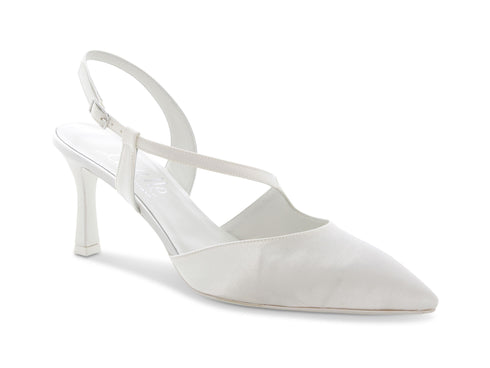 Melluso Décolleté Sposa tallone aperto tomaia tessuto