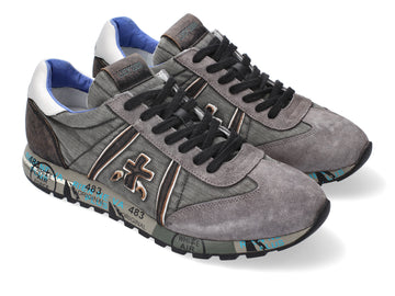 Premiata Lucy scarpe uomo denim camoscio