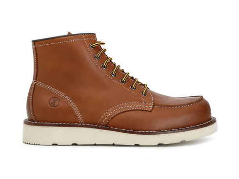 CafèNoir uomo scarponcini stringati in pelle marrone cuoio C1TP1100-M007