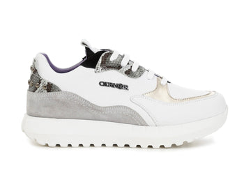 CafèNoir sneakers donna borchie tomaia pelle bianca C1DH1010-W005
