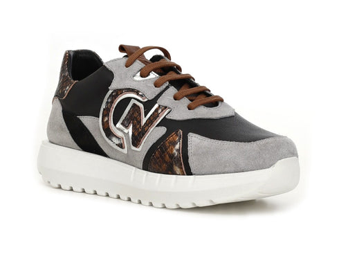 CafèNoir donna sneakers in pelle e camoscio