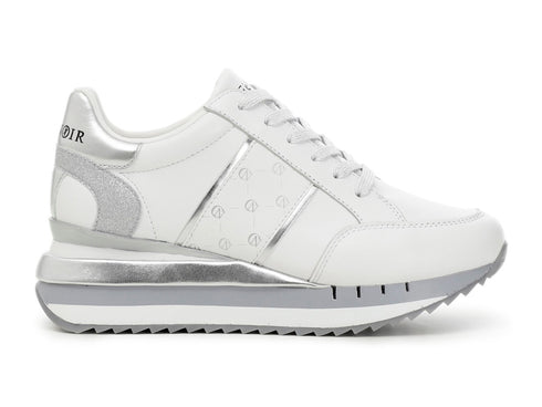 CafèNoir sneakers con fascia laterale logata bianca C1DN1330W002