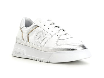 CafèNoir Sneakers Lacci Woman in metallic leather