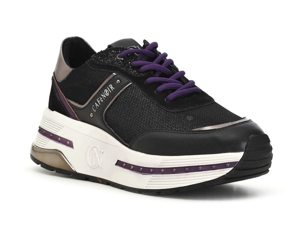 CafèNoir sneakers in pelle scamosciata e tessuto mesh Grimandi