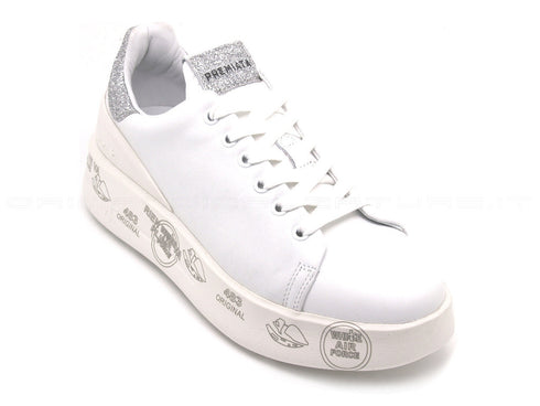 Premiata belle sneakers pelle liscia donna bianco