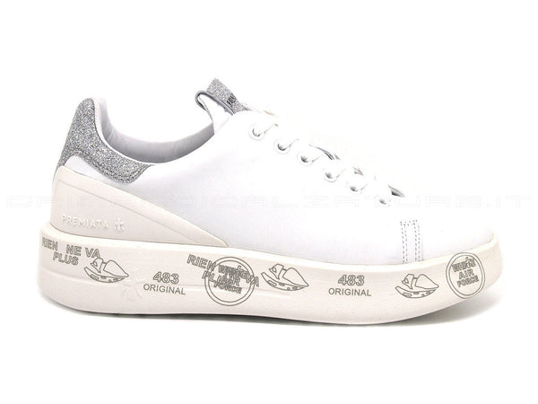 Premiata belle sneakers pelle liscia donna bianco