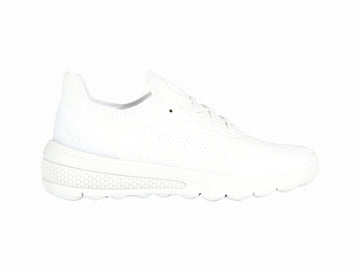 Geox Donna Nuova Sneakers Estiva Spherica Actif in Tessuto Bianco D35THA-WHITE