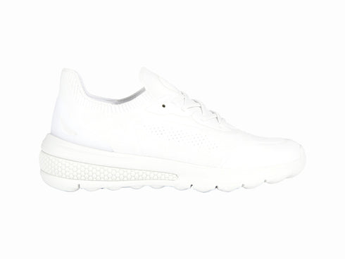 Geox Donna Nuova Sneakers Estiva Spherica Actif in Tessuto Bianco D35THA-WHITE