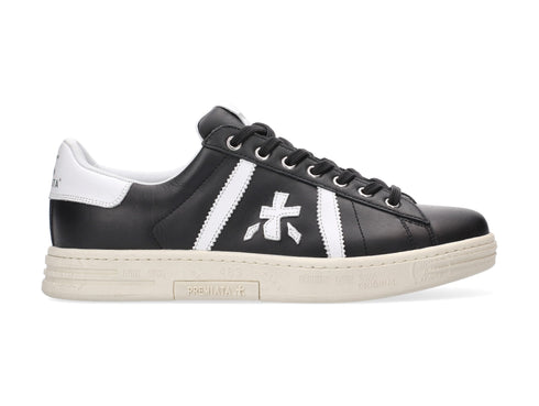 Premiata uomo sneakers Russell tomaia pelle nera 6067