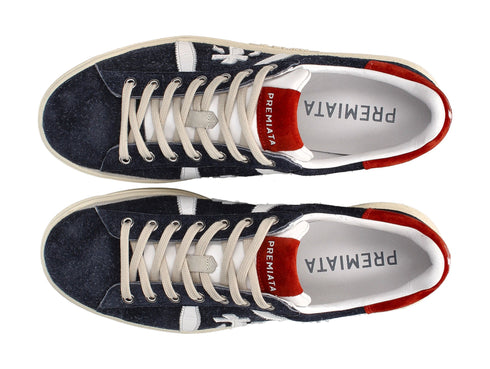 Premiata Russell men's sneakers suede upper
