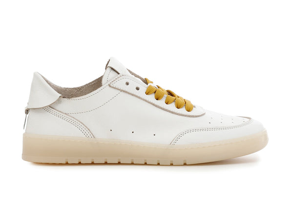 CafèNoir uomo sneakers basse in pelle bianca C1PQ1000-W001