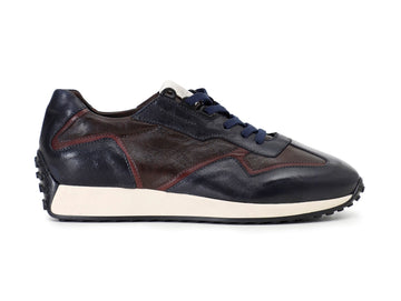 CafèNoir scarpe casual stringate tomaia pelle blu C1PD1001-B001
