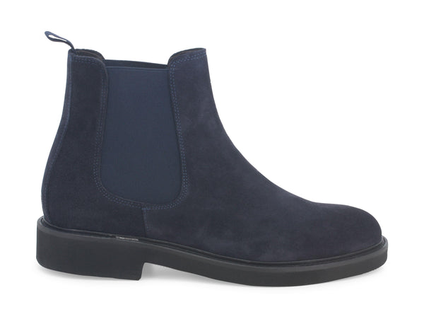 Melluso stivaletti eleganti chelsea in camoscio blu U90402-218628