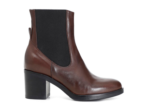 CafèNoir donna stivaletti chelsea boots pelle marrone C1HE1403-M012