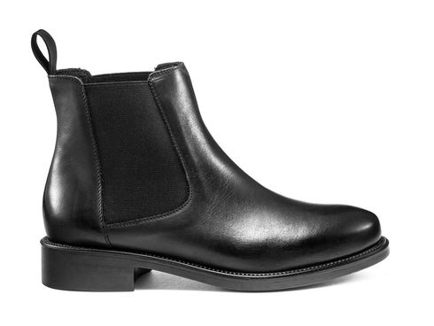 Frau donna stivaletti chelsea tacco basso neri 98N3