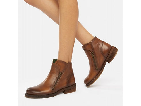 Felmini stivaletti due zip tomaia pelle