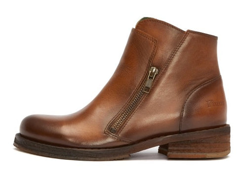 Felmini stivaletti due zip tomaia pelle