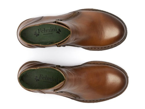 Felmini stivaletti due zip tomaia pelle