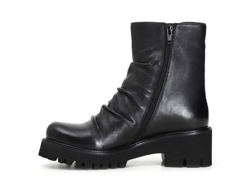 CafèNoir stivaletti cerniera diagonale tomaia pelle