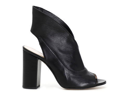 CafèNoir tronchetti estivi open toe in pelle nera C1EF4001-N001