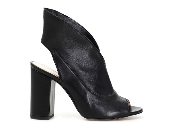 CafèNoir tronchetti estivi open toe in pelle nera C1EF4001-N001