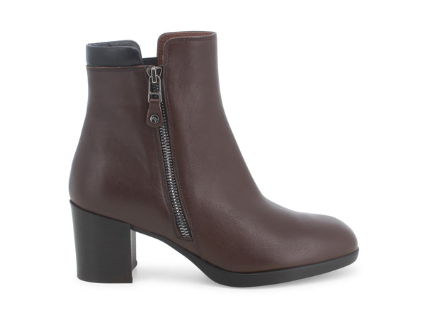 Melluso stivaletti comfort zip esterna pelle marrone Z240B-218933