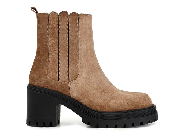 CafèNoir stivaletti casual in pelle scamosciata marrone C1GA6430-M017