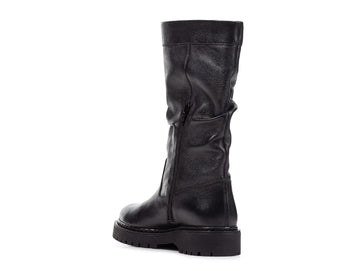 Geox Bleyze women's leather boots with zip