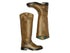 Felmini stivali gambale alto asimmetrico pelle