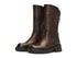 Felmini boots diagonal zip leather upper