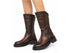 Felmini boots diagonal zip leather upper