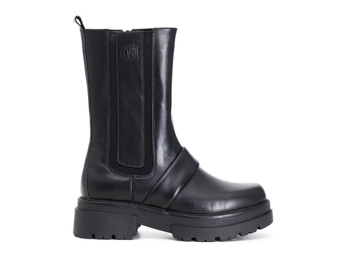 CafèNoir donna stivali sportivi in pelle nera C1EC1060-N001